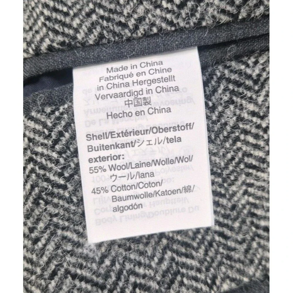 J. Crew Ludlow Sport Coat Men Sz 38R Moon Wool/Cotton Tweed Herringbone Classic
